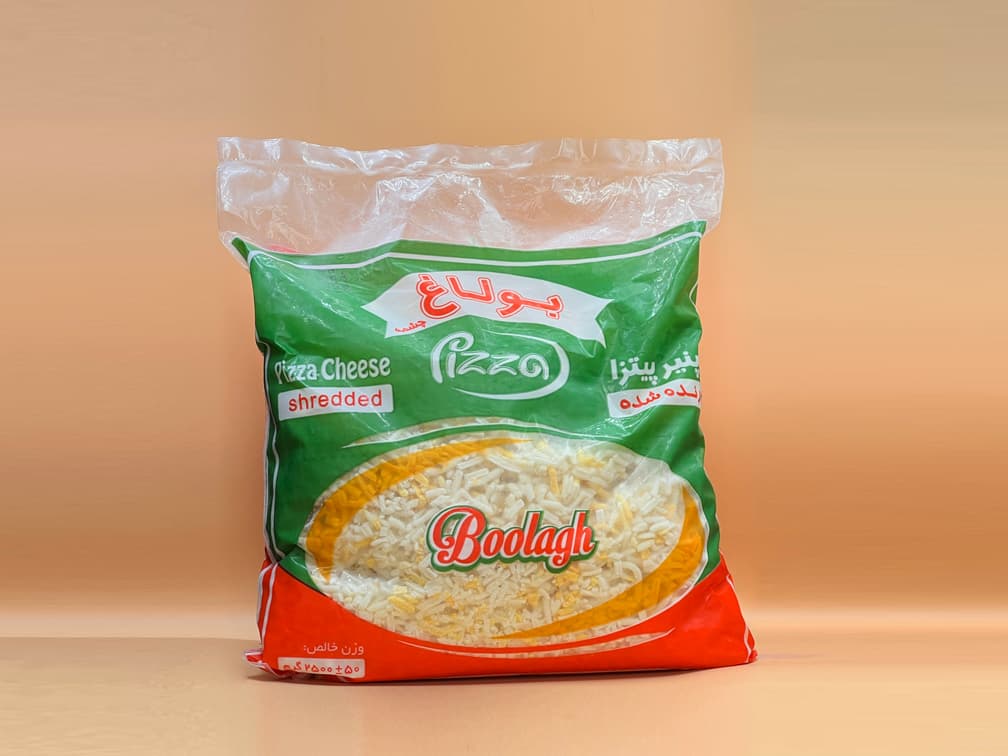 پنیر پیتزا دو رنگ