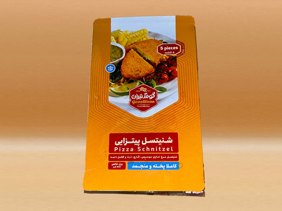 شنیسل پیتزایی ۵۵۰ گرمی